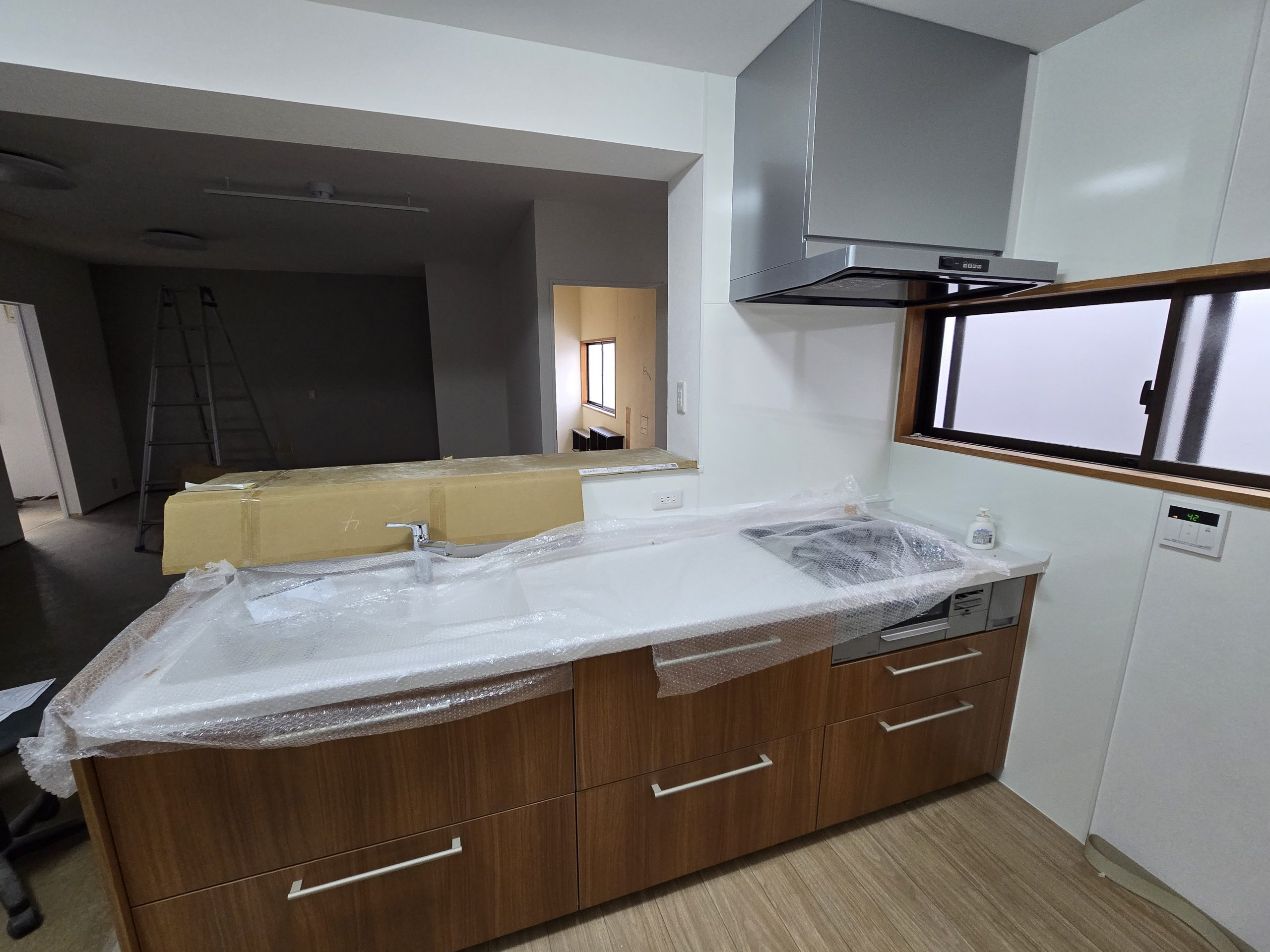 施工後のキッチン